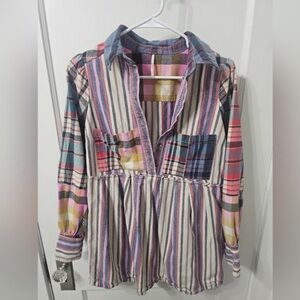 Free People Baby Doll tunic top. Size M. GUC!